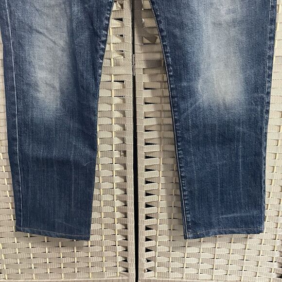 LUCKY BRAND 121 Slim Straight Jeans Men’s 34X30 Medium Wash Faded Denim - Picture 4 of 12